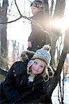 Boy and Girl in Tree