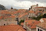 Toits de la ville, Dubrovnik, Croatie