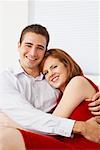 Portrait of Couple with Arms Around Each Other