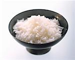 Cooked White Rice in a Bowl