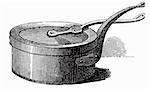 Old casserole (illustration)