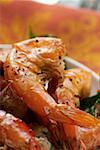 Barbecued shrimps