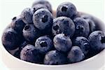 Fresh blueberries in bowl