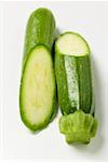 Courgette, halved