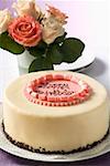 Birthday cake and roses