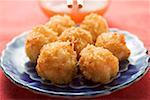 Breaded shrimp balls with sauce (Asia)