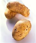 Three Italian Spunta potatoes