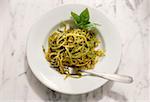 Trenette al pesto (thin ribbon pasta with pesto), Italy