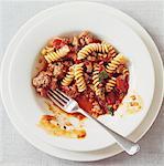 Fusilli with mince and tomato sauce