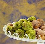 Fig sweets in a glass dish