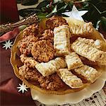 Florentine biscuits and almond bars for Christmas