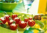 Small stuffed tomatoes with basil