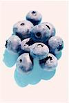 A heap of blueberries