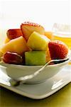 Fruit and berry salad in a bowl