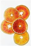 Slices of blood orange, variety 'Tarocco'