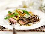 Grilled peppered steak