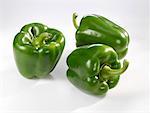 Three green peppers