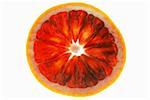 A slice of blood orange