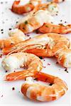 Fresh shrimp tails