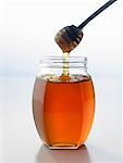 Honig aus Honig Wasseramseln in Glas ausgeführt