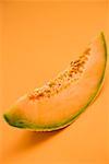 A slice of cantaloupe melon