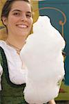 Woman holding candyfloss (Oktoberfest, Munich)