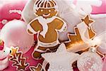 Gingerbread man & assorted gingerbread biscuits for Christmas