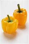 Two yellow peppers