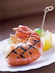 Grilled king prawn