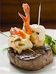 Surf and Turf (Seafood and beef steak)
