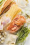 Pasta still life with gnocchi