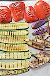 A selection of grilled vegetables