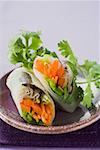 Vietnamese spring rolls with vegetable filling