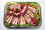 Substantial cold cuts platter