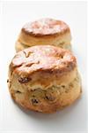 Scone aux raisins et scone plain