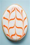 Egg-shaped Easter biscuit