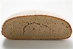 Half a loaf of Landbrot (rye bread)