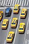 Car and new york taxicabs