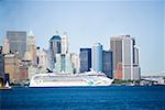 Kreuzfahrtschiff am Hudson River, New york