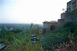 Festung auf einem Hügel, Neemrana Fort Palace, Neemrana, Alwar, Rajasthan, Indien