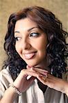 Close-up of a businesswoman smiling