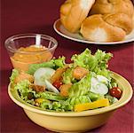 Close-up of a bowl of salad