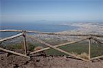 Vue du golfe de Naples, du Vésuve, Naples, Italie