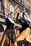 Traditional Spanish Dancers, Plaza Mayor, Madrid, Spain