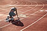 Runner sur bloc de départ