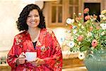 Portrait of Woman With Coffee