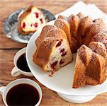 Bundt Kuchen und Kaffee