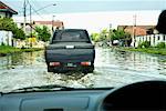 Flooded Streets in Semarang, Central Java, Java, Indonesia