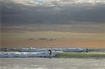 Surfers Surfing, Mal Pais, Puntarenas Province, Niocoya Peninsula. Costa Rica