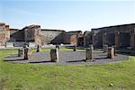 Ruinen des Macellum, Pompeji, Italien